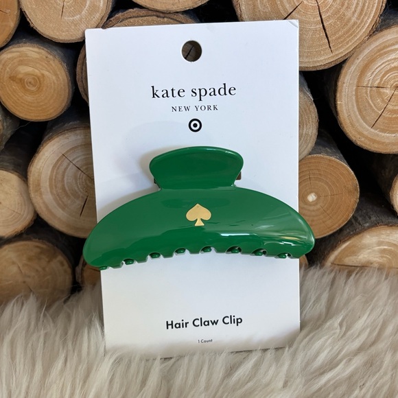 KATE SPADE Claw Clip Green LIMITED EDITION Claw Hair Clip NWT - Picture 1 of 5